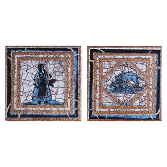 Вставка декоративная Gresan Natural gr6. Taco Cadaques Azul (12x12) Вставка декоративная Gresan Natural gr6. Taco Cadaques Azul (12x12)