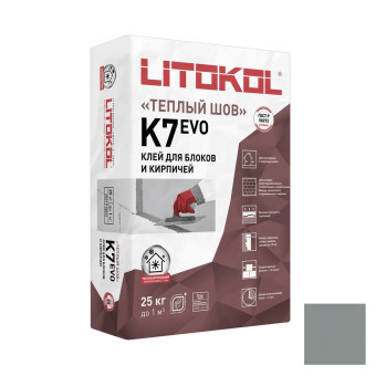 Клей Litokol Betonkol K7 для блоков и кирпича серый 25 кг