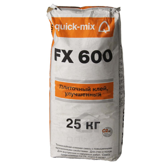 Плиточный клей Quick-Mix FX 600 25 кг купить цена