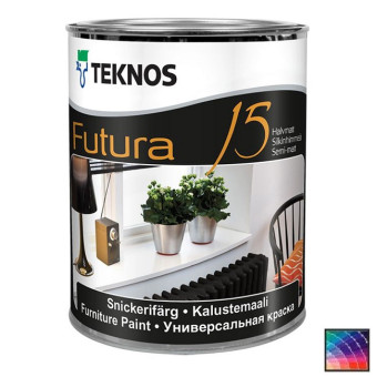 Краска Teknos Futura 15 универсальная база 3 0,9 л Краска Teknos Futura 15 универсальная база 3 0,9 л