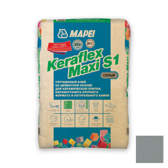 Плиточный клей Mapei Keraflex Maxi S1 серый 25 кг