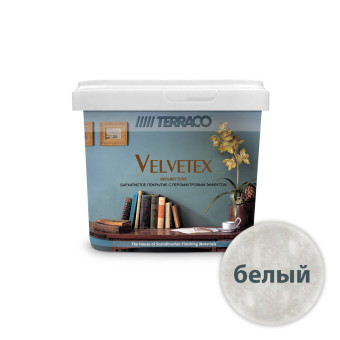 Декоративное покрытие Terraco Velvetex белый 1 кг