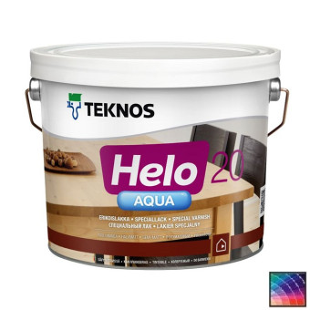 Лак Teknos Helo Aqua 20 для дерева 2,7 л Лак Teknos Helo Aqua 20 для дерева 2,7 л