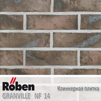 Клинкерная плитка Roben Granville NF 14 (240x14x71)