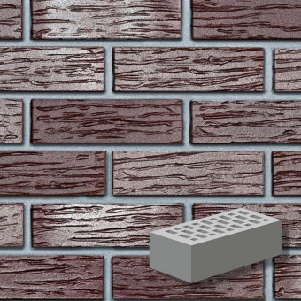 Кирпич клинкерный ROBEN ADELAIDE рифлёный NF 240x115x71