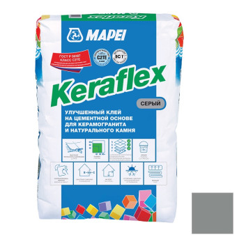 Клей Mapei Keraflex для плитки и камня серый 25 кг