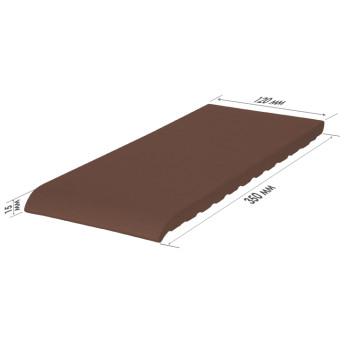 Клинкерная плитка King Klinker для подоконников, 350 х 120 х 15 мм, Natural Brown 03