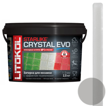 Затирка Litokol Starlike Crystal Evo S.800 grigio oslo 2.5 кг