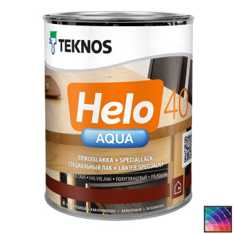 Лак Teknos Helo Aqua 40 для дерева 0,9 л