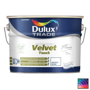 Краска Dulux Trade Velvet Touch для стен и потолков база BW 10 л