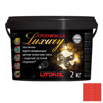 Затирка цементная Litokol Litochrom 1-6 Luxury C.700 оранжевая 2 кг Затирка цементная Litokol Litochrom 1-6 Luxury C.700 оранжевая 2 кг