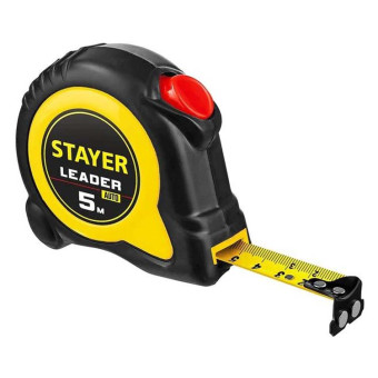 Рулетка Stayer Leader с автостопом 5 м 25 мм арт. 3402-5_z02