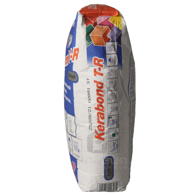 Клей Mapei Kerabond T-R для плитки и керамогранита серый 25 кг