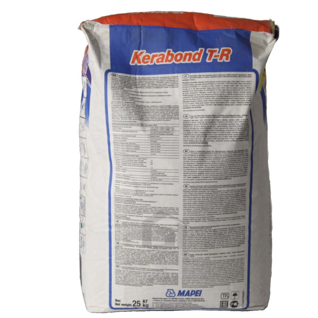 Клей Mapei Kerabond T-R для плитки и керамогранита серый 25 кг