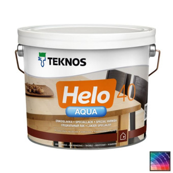 Лак Teknos Helo Aqua 40 для дерева 2,7 л Лак Teknos Helo Aqua 40 для дерева 2,7 л