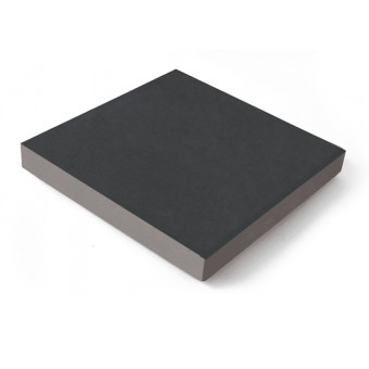Тротуарная плитка Нобетек Квадрат 1К5Ф ч/п серый цемент черная 400х400х50 мм