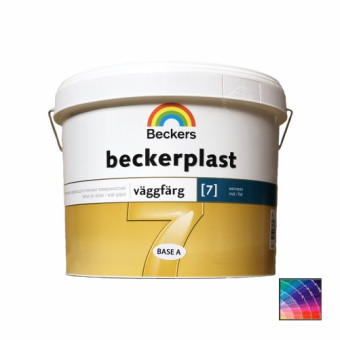 Краска Beckers Beckerplast 7 для стен и потолков база A 2,7 л Краска Beckers Beckerplast 7 для стен и потолков база A 2,7 л
