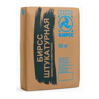 Штукатурка фасадная БИРСС 52 армированная 50 кг