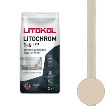 Затирка Litokol Litochrom 1-6 EVO LE.225 бежевая 2 кг