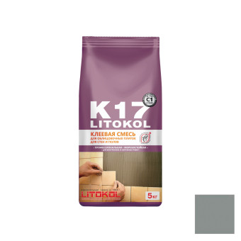 Клей Litokol K17 для плитки серый 5 кг