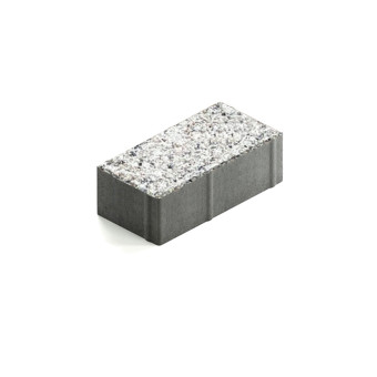 Тротуарная плитка Steingot Прямоугольник 200х100 мм Granit Premium Bianco Nero толщина 60 мм