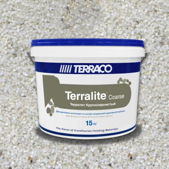 Декоративная штукатурка Terraco Terralite Coarse крупнозернистая 110-С 15 кг
