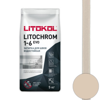 Затирка Litokol Litochrom 1-6 EVO LE.225 бежевая 5 кг