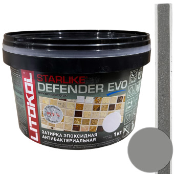 Затирка Litokol Starlike Defender Evo S.115 grigio seta 1 кг