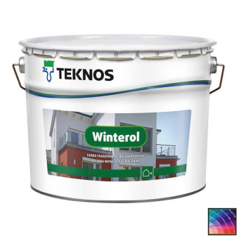 Краска Teknos Winterol фасадная база 1 2,7 л Краска Teknos Winterol фасадная база 1 2,7 л