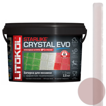 Затирка Litokol Starlike Crystal Evo S.830 rosa kyoto 2.5 кг