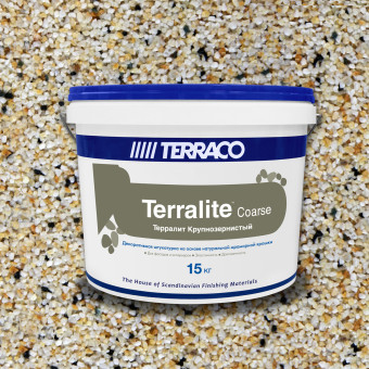 Декоративная штукатурка Terraco Terralite Coarse крупнозернистая 113-С 15 кг