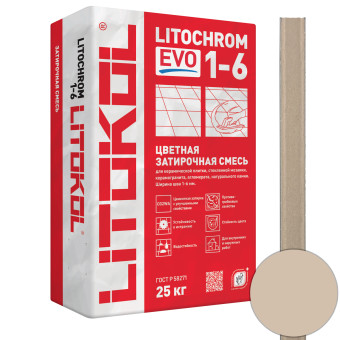 Затирка Litokol Litochrom 1-6 EVO LE.225 бежевая 25 кг