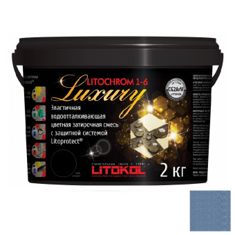 Затирка Litokol Litochrom 1-6 Luxury C.660 небесно-синяя 2 кг Затирка Litokol Litochrom 1-6 Luxury C.660 небесно-синяя 2 кг