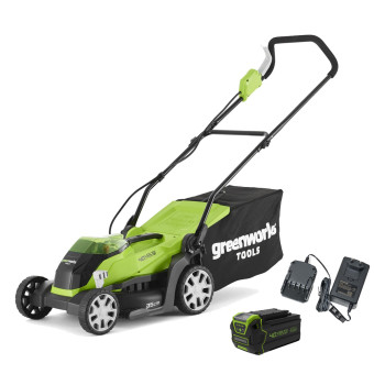 Газонокосилка аккумуляторная Greenworks G40LM35K4 (арт. 2501907UB)