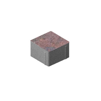 Тротуарная плитка Steingot Квадрат Color Mix Клинкер 100х100 мм толщина 60 мм