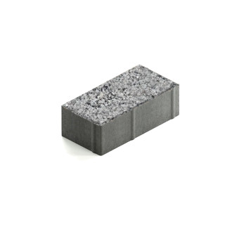 Тротуарная плитка Steingot Прямоугольник 200х100 мм Granit Premium Fumo Bello толщина 60 мм