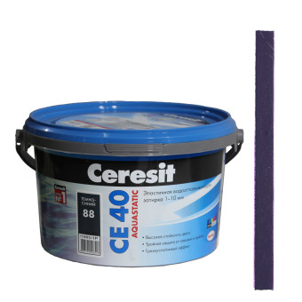 Затирка Ceresit CE 40 Aquastatic №88 темно-синяя 2 кг