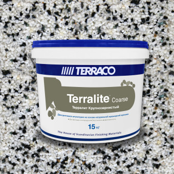 Декоративная штукатурка Terraco Terralite Coarse крупнозернистая 115-С 15 кг