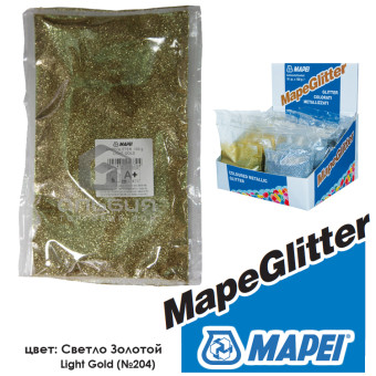 Блестки для затирки Mapei Mapeglitter №204 light gold 100 г