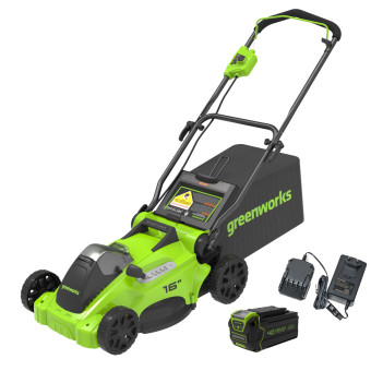 Газонокосилка аккумуляторная Greenworks GD40LM16XK4 (арт. 2517907UB)