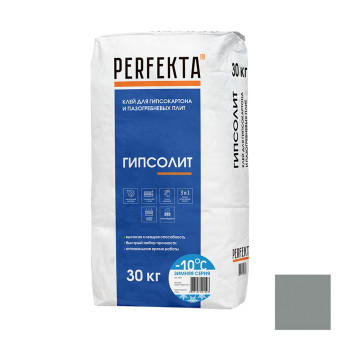 Клей Perfekta Гипсолит для ГКЛ, ГВЛ, ПГП 30 кг ЗИМА