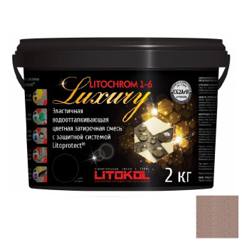 Затирка цементная Litokol Litochrom 1-6 Luxury C.80 коричневая 2 кг Затирка цементная Litokol Litochrom 1-6 Luxury C.80 коричневая 2 кг