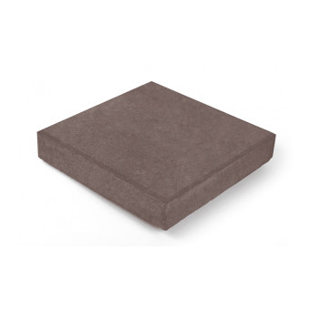 Тротуарная плитка Нобетек Квадрат 2К5Ф п/п серый цемент коричневая 300х300х50 мм