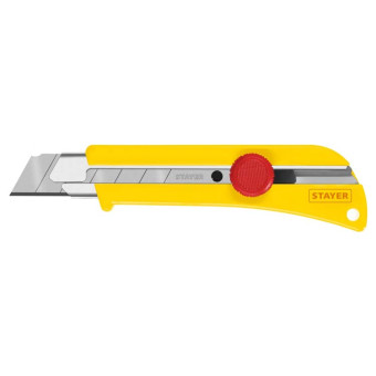 Нож сегментный Stayer SK-25 с винтовым фиксатором 25 мм, арт. 09173_z01