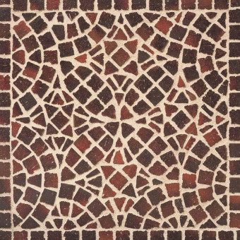 Тротуарная клинкерная мозаика Feldhaus Klinker Gala Ferrum M 409 DF 240х118х52 мм