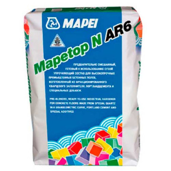 Упрочнитель для бетонных полов Mapei Mapetop N AR6 серый 25 кг
