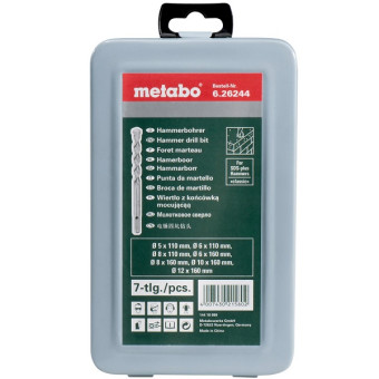 Набор буров Metabo Classic SDS-plus 7 шт Набор буров Metabo Classic SDS-plus 7 шт