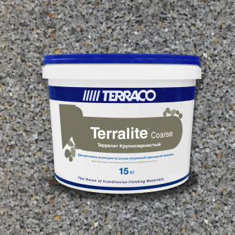 Декоративная штукатурка Terraco Terralite Coarse крупнозернистая 302-С 15 кг