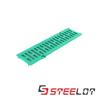 Решётка STEELOT SteeStart пластиковая DN100 499х137х17 мм A15 зелёная