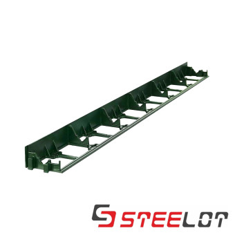 Пластиковый бордюр STEELOT 1000х80х45 мм зелёный